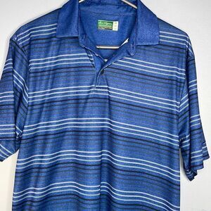 Ben Hogan Performance Golf Polo Medium Blue Stripped